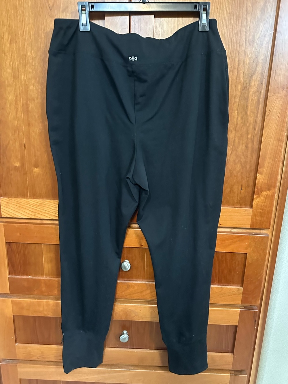 DSG Black womens Joggers with Elastic Waist.
Comfortable Large